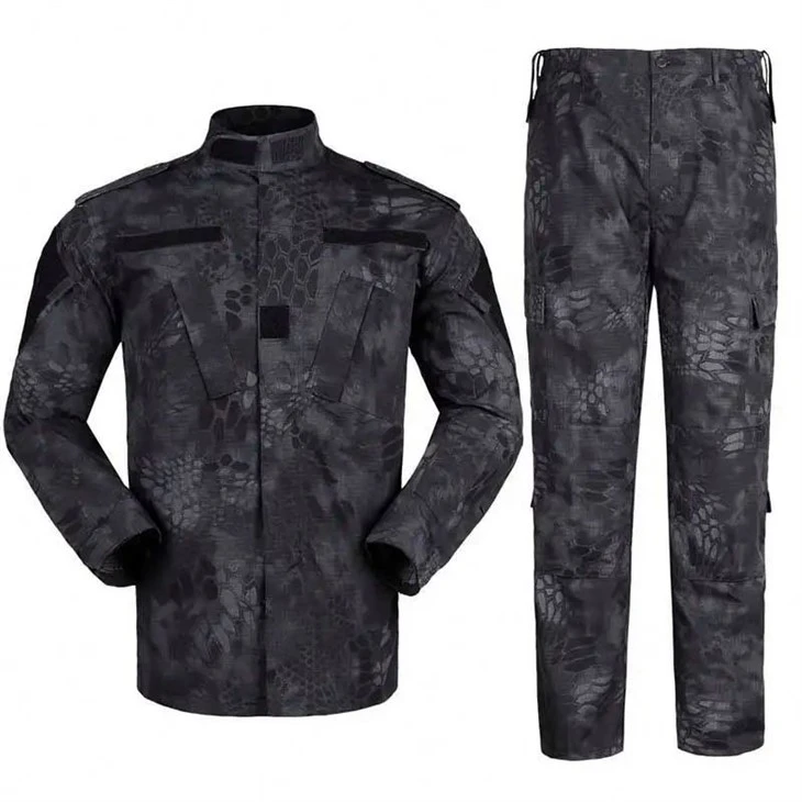Uniforme ACU de camuflaje de pitón negro personalizado