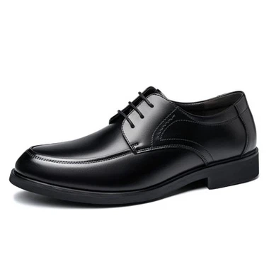Zapatos de vestir clásicos de cuero completo con punta afilada, diseño de doble articulación, zapatos de oficina antideslizantes