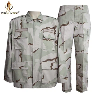 Uniforme BDU del desierto tricolor hecho a medida