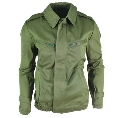 Camisa de campo militar de manga larga verde militar húngaro