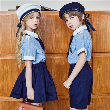 Uniformes de falda pantalón azul marino para estudiantes de escuelas privadas