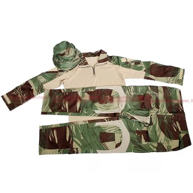 Uniforme de rana G3 del ejército de Zimbabwe personalizado camuflaje de pincelada de Rodesia