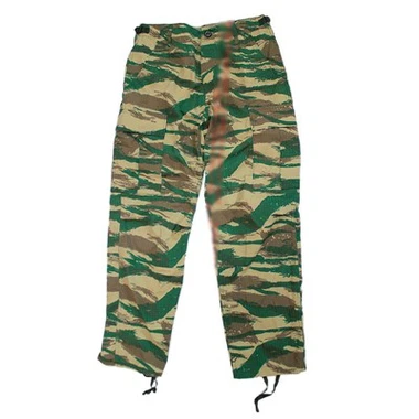 Pantalones de combate BDU de camuflaje de la selva de cuatro colores del bosque de lagarto de la milicia venezolana